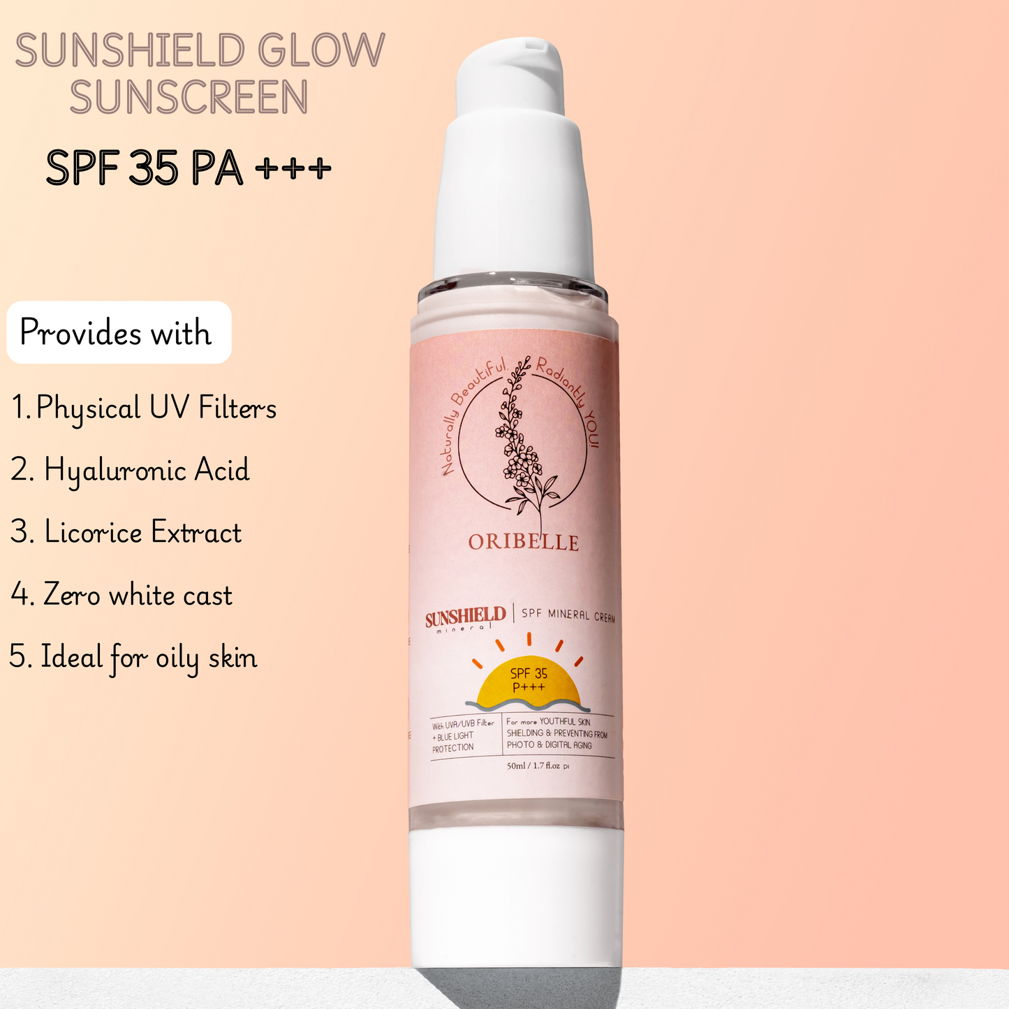 SUNSHIELD SPF 35 PA+++ | SPF + Moisturizer for all Skin Types